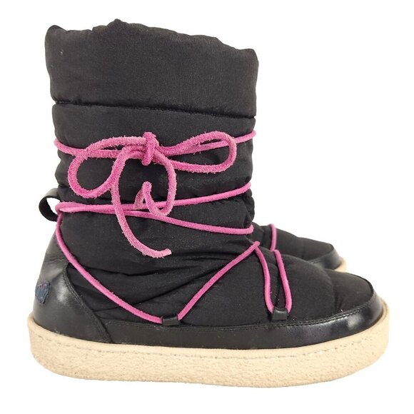 Isabel Marant Zenora Boots 37 US 6.5 Womens Black Fleece Lied $815 - Picture 5 of 14